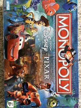 2007 Monopoly Disney Pixar Edition Parker Brothers Almost Complete Box
